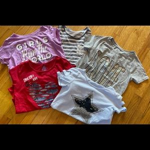 Justice t-shirts (12) and 1 tank (10) bundle